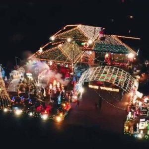 Massive holiday display helps raise money for charity