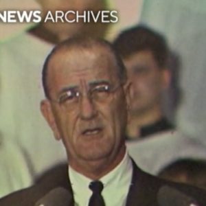 From the archives: Lyndon B. Johnson delivers greeting before National Christmas Tree lighting