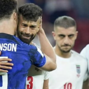 USA men's soccer star Antonee Robinson consoles Iran player in heartwarming moment at World Cup