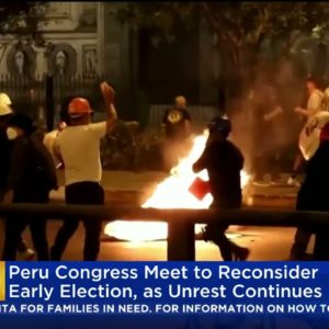 Peru Congress Considers Early Elections