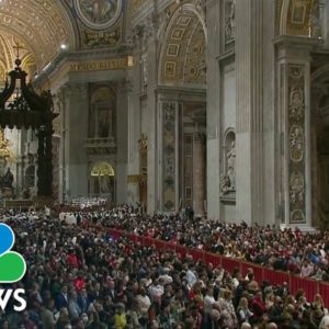 Pope Francis Holds Christmas Eve Midnight Mass From The Vatican