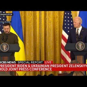 FULL REMARKS: Pres. Biden And Ukrainian President Zelensky Joint Press Conference