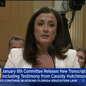 Jan. 6 Committee Releases Additional Testimony From Former White House Aide Cassidy Hutchinson