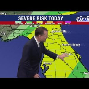 Severe weather threat Thursday Dec 15 across Central Florida