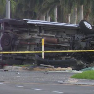 Speeding car causes fatal rollover wreck in Miami Gardens, police say