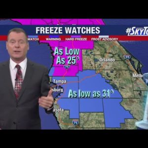 Tampa Bay forecast Thursday, Dec. 22