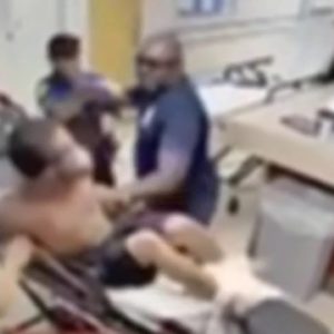 Video shows man spit at firefighter who punched him