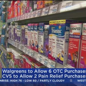 Walgreens, CVS to limit purchases of children's pain-relief medicine