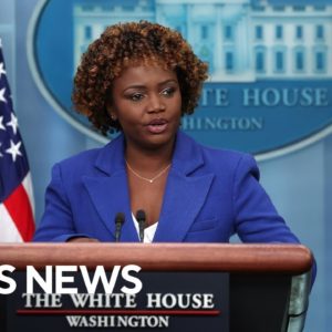 Watch Live: White House press secretary Karine Jean-Pierre holds briefing | CBS News