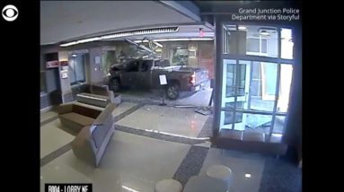 Colorado man arrested after police say he "intentionally" drove his truck into police station