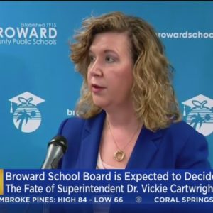 Broward School Board to hear from Supt. Dr. Vickie Cartwright, could vote to let her go