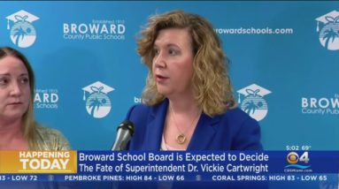 Broward School Board to hear from Supt. Dr. Vickie Cartwright, could vote to let her go
