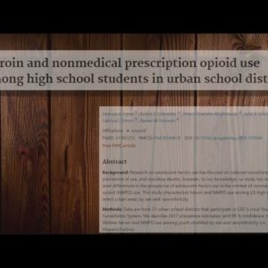 Nonprofit brings attention to study reporting Duval County's Hispanic adolescents top list for opioi