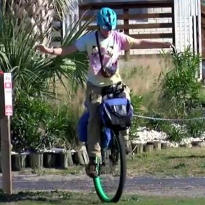 19-year-old travels on unicycle from Maine to Florida