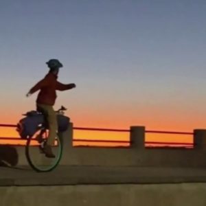 19-year-old unicycling from Maine arrives in Florida