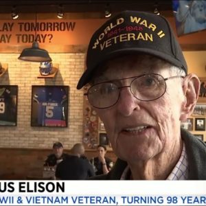 A local World War II and Vietnam veteran just turned 98