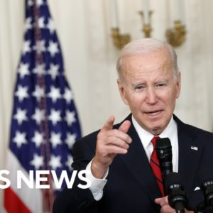 Biden touts economic growth, "Invest in America" plans