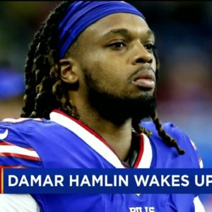 Buffalo Bills Player Damar Hamlin Is Awake, Holding Hands With Family