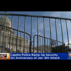Capitol Police Add Security On Anniversary Of January 6 Insurrection
