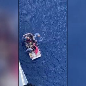 Carnival crew rescues migrants stranded on makeshift raft