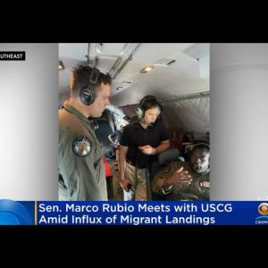 Sen. Rubio Meets With Coast Guard Amid Influx Of Migrants Landing In South Florida