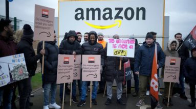 Amazon workers stage their first walkout in the UK this week, demand better working conditions