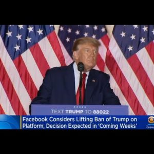 Facebook Considers Lifting Ban On Donald Trump In "Coming Weeks"