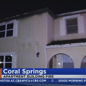 Fire erupts in Coral Springs apartment building