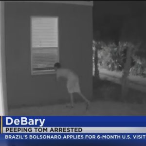 Florida 'peeping Tom' caught on camera, arrested