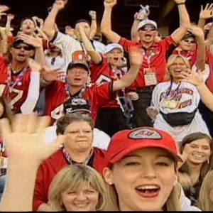 FOX 13 Archives: Charley Belcher at the 2003 Super Bowl game