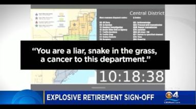 "You are a liar, a snake in the grass, cancer to this department," says retiring  Miami PD sergeant