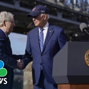 Biden, McConnell tout infrastructure bill during ‘bipartisan’ visit to Kentucky