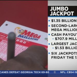 Mega Millions massive $1.35 billion jackpot for Friday 13th drawing