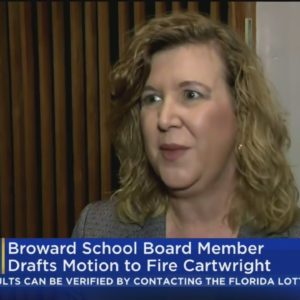 Broward school board member drafts motion to fire Superintendent Dr. Vickie Cartwright again