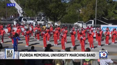 MLK Day parade: Florida Memorial University marching band