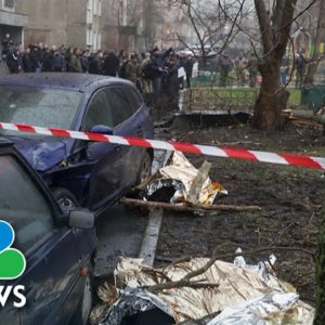 More than a dozen people killed in helicopter crash in Kyiv suburb