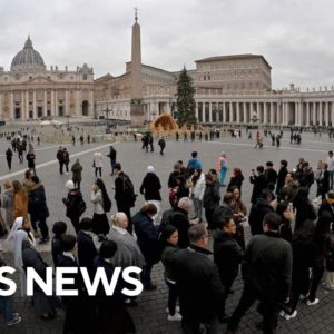 Thousands pay respect to Pope Emeritus Benedict XVI as he lies in state in St. Peter's Basilica