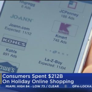 Online shopping hit record breaking levels over the holiday