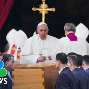 Pope Francis honors Benedict XVI at funeral Mass