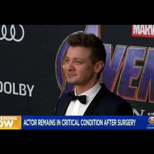 Actor Jeremy Renner Remains In Critical Condition After Snow Plow Accident