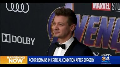 Actor Jeremy Renner Remains In Critical Condition After Snow Plow Accident