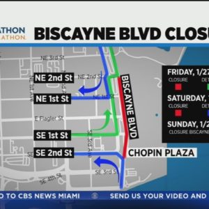 Road closures ahead of Life Time Miami Marathon and Half Marathon
