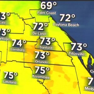 Roller coaster of temperatures in Central Florida