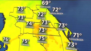 Roller coaster of temperatures in Central Florida