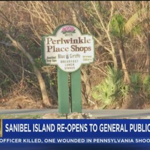 Sanibel Isalnd has reopened to the public