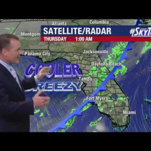 Tampa Bay forecast: Temperatures dropping through the day