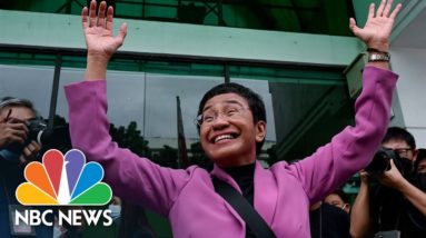 Tearful Nobel laureate Maria Ressa reacts to tax evasion acquittal