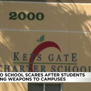 Parents on edge after students brought weapons to schools in Broward County