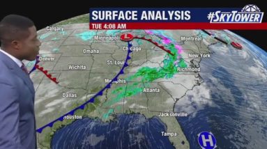 Tuesday morning forecast: 70s are coming back