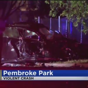 Violent crash in Pembroke Park